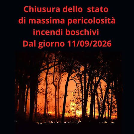 Chiusura stato di massima pericolosità per gli incendi boschivi su tutto il territorio regionale del Piemonte
